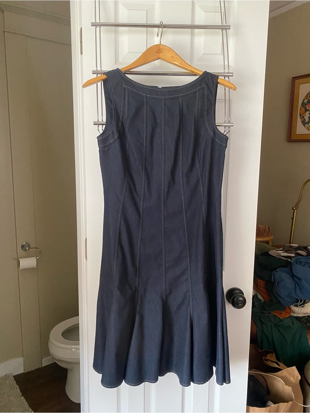 Drop waist Denim Dress
